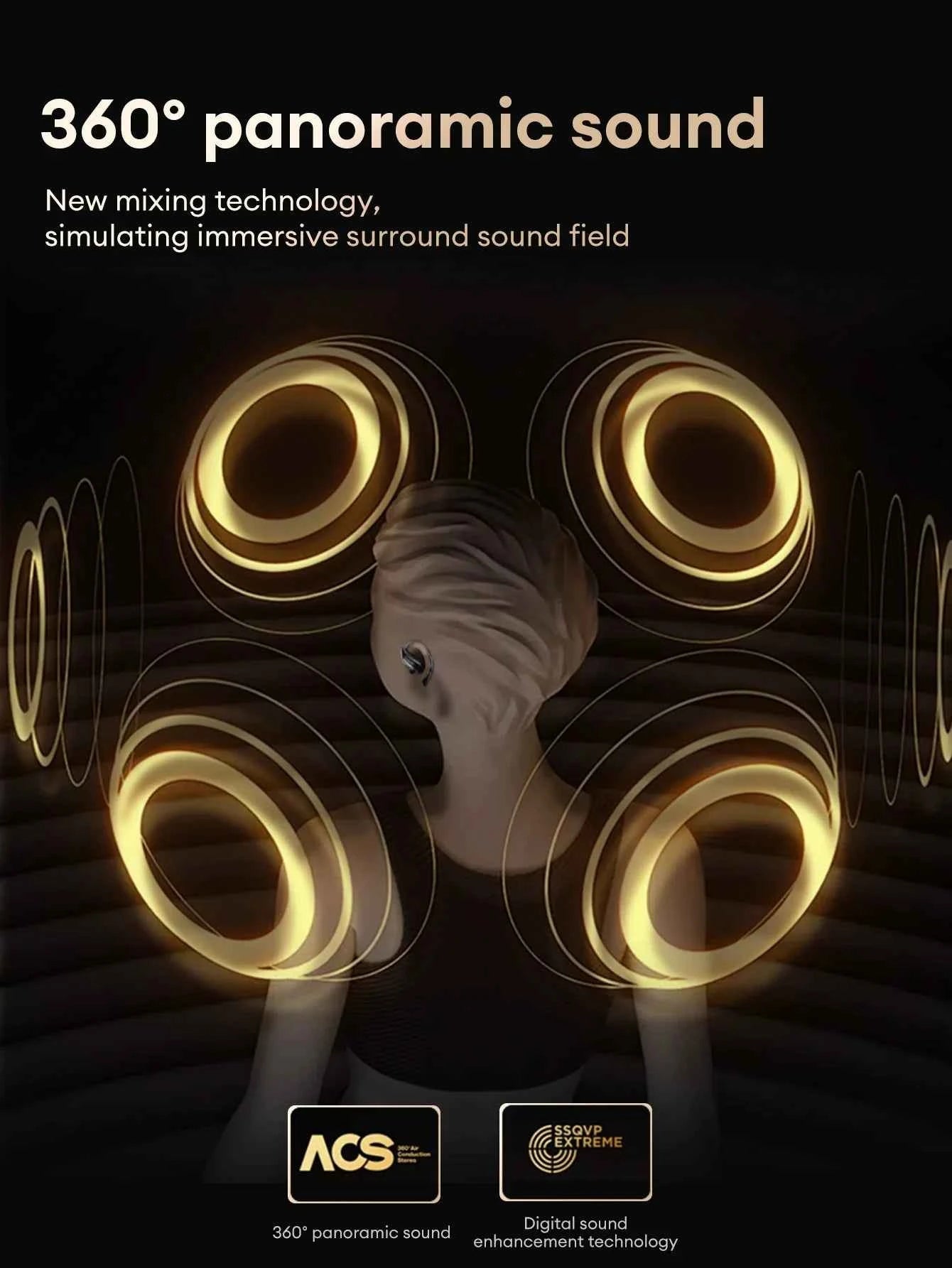 Lenovo EA305 OWS Wireless Bluetooth V5.4 Earphones Long Endurance Headphones Waterproof Sport Earphones LP75 Gaming Earbuds