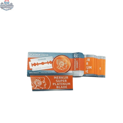Merkur Double Edge Razor Blades - 10 Pack for a Superior Shaving Experience - Shopthatapp.ca