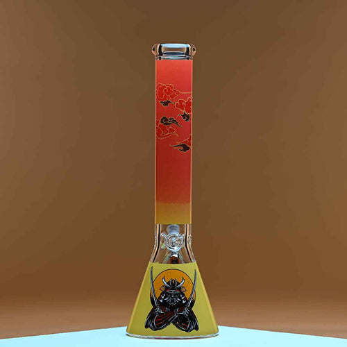 16" Samurai Beaker Bong - 9mm Thick Glass