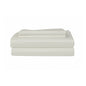 Luxurious Skylark+Owl Canada refined sateen sheet set in chalk color, showcasing smooth, soft bed sheets for elegant bedroom comfort.