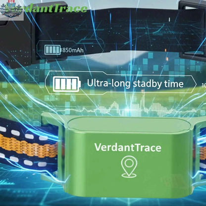 777tech VerdantTrace 4G GPS pet tracker collar with real-time tracking, waterproof design, electronic fence, and 850mAh battery.