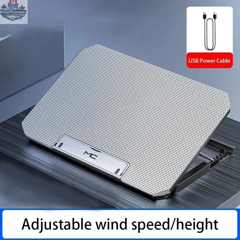 Gaming Laptop Cooler Large Size For 12-16 Inch Notebook Two USB Laptop Cooling Pads Wind Speed Adjustable Silent Laptop Stand - Shopthatapp.ca