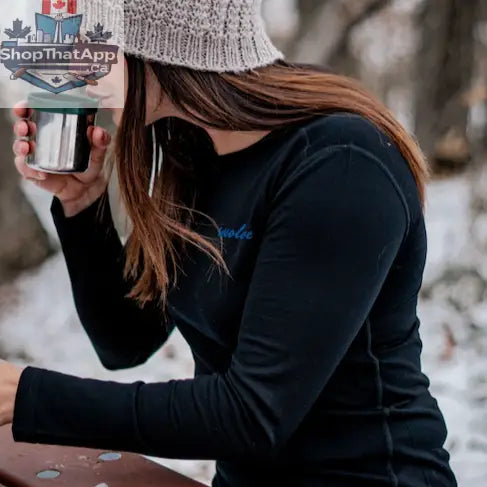 Women's Merino Wool Long Sleeve Crew Neck — Midweight - Shopthatapp.ca