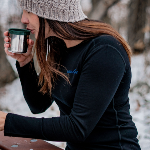 Women's Merino Wool Long Sleeve Crew Neck — Midweight