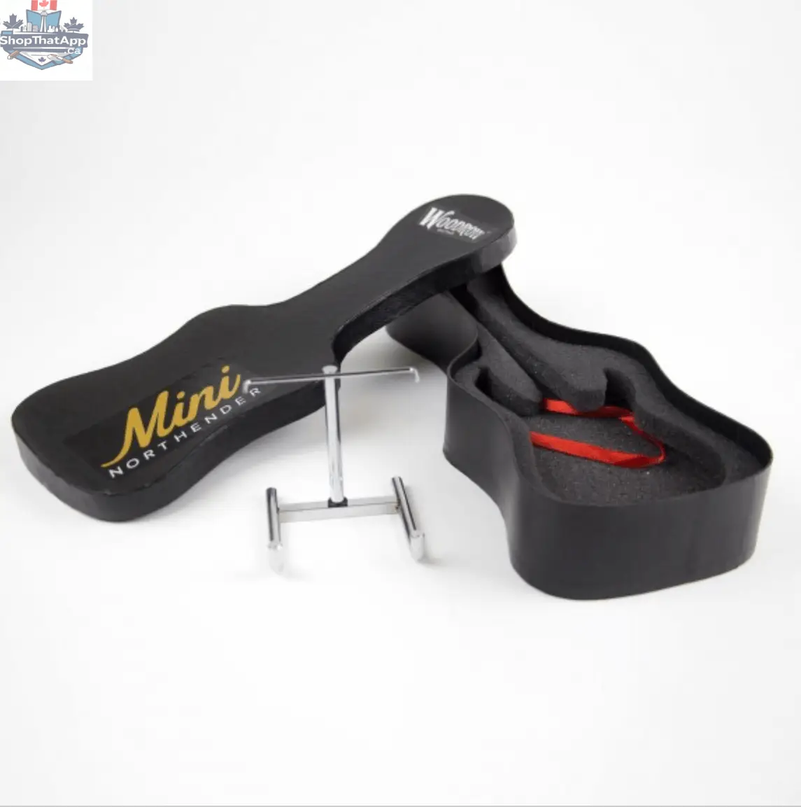 Small Montreal Canadiens mini guitar by Little Guitars, 10-inch collectible with team logo and detailed design, ideal for fans.