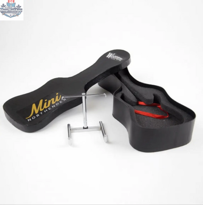 Small Montreal Canadiens mini guitar by Little Guitars, 10-inch collectible with team logo and detailed design, ideal for fans.