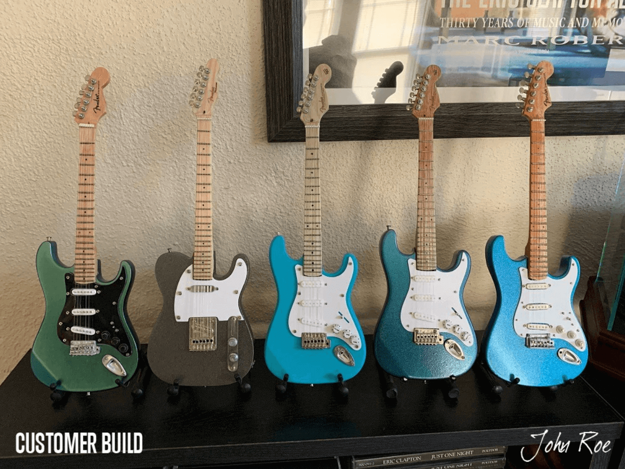 Miniature Guitar MODEL KIT - Fender™ Telecaster™ - BUILD YOUR OWN - Officially Licensed - Www.Shopthatapp.ca