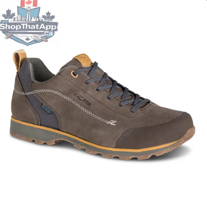 ScoutTech Trezeta men's waterproof hiking shoes designed for travel and outdoor adventures, featuring durable waterproof material and rugged soles.