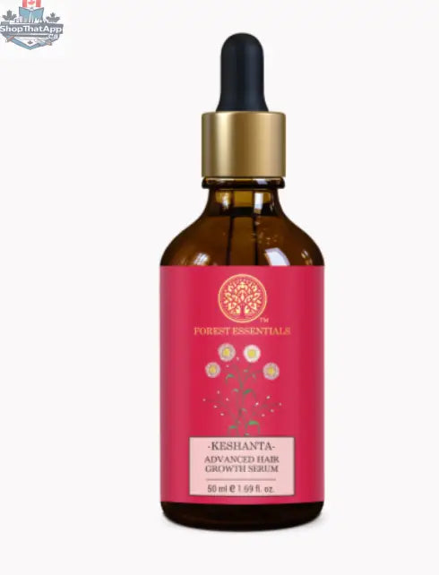 Forest Essentials Keshanta Hair Growth Serum in a 50 ml bottle, featuring natural ingredients for healthy hair growth.