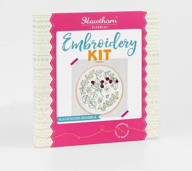 Hawthorn Handmade - Blackthorn Bramble Embroidery Kit - Shopthatapp.ca