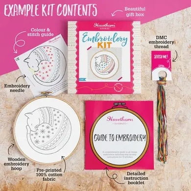 Hawthorn Handmade - Blackthorn Bramble Embroidery Kit - Shopthatapp.ca
