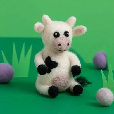 Hawthorn Handmade - Cow Mini Needle Felting Kit - Shopthatapp.ca