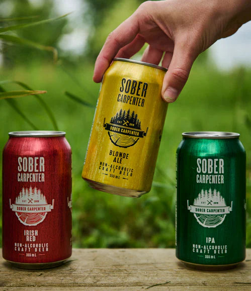 Sober Carpenter Mix Pack - 355mL Variety of Non-Alcoholic Beers