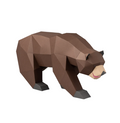 DIY Brown Grizzly Bear 3D Origami paper model Kit - Www.Shopthatapp.ca