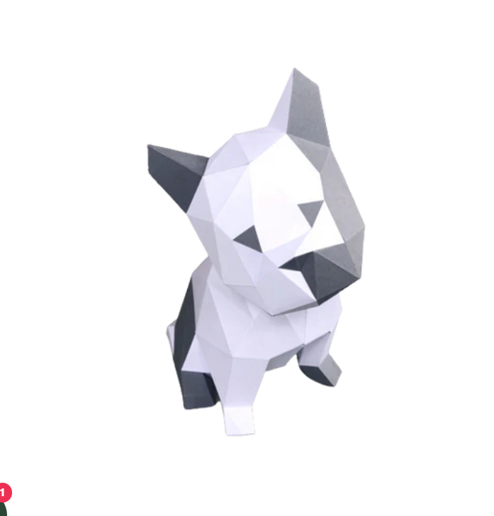 DIY Puppy 3D LUX paper origami model Kit - Www.Shopthatapp.ca