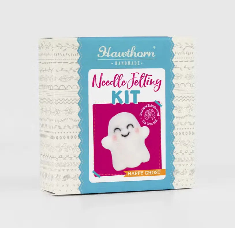 Hawthorn Handmade - Happy Ghost Mini Felting Kit - Shopthatapp.ca