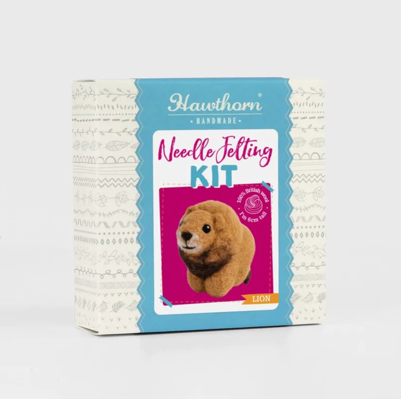 Hawthorn Handmade Lion Mini Needle Felting Kit - Shopthatapp.ca