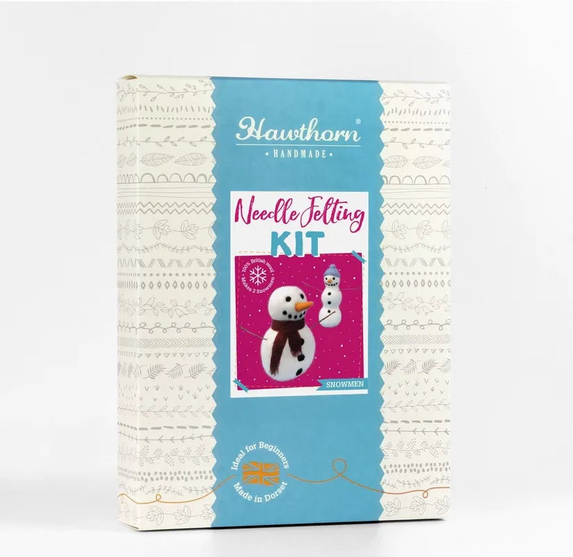 Hawthorn Handmade Snowmen Needle Felting Kit - Shopthatapp.ca