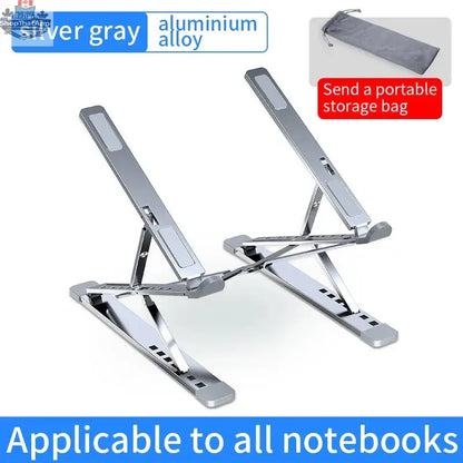 YYLM Aluminum Laptop Stand — Portable Foldable Cooling Riser for MacBook & Notebooks - Shopthatapp.ca