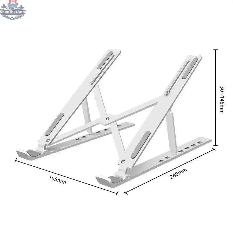 8 Gear Foldable  Laptop plastic Stand Holder Portable Notebook Support Base Adjustable Riser Cooling Bracket  Cooler Accessories - Shopthatapp.ca