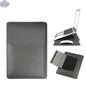 Dormin Leather Laptop Sleeve 13.3'15.6' with Adjustable Ergonomic Stand Non Magnetic Velcro Design Portable Case for Mac Dell HP - Shopthatapp.ca