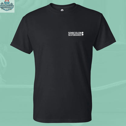 Semicolon Skateboards Semicolon Tee featuring a minimalist design, made from soft fabric, ideal for casual wear and self-expression.
