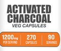 Activated Charcoal Capsules — 500mg Coconut-Derived Daily Gut Detox