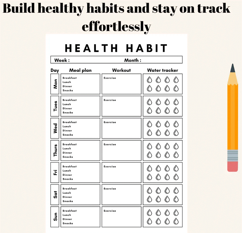 Wellness Habit Tracker Journal — 90-Day Morning Gut Health Ritual Planner