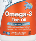 Omega-3 Fish Oil Softgels — Triple Strength 2400mg EPA & DHA Anti-Inflammatory