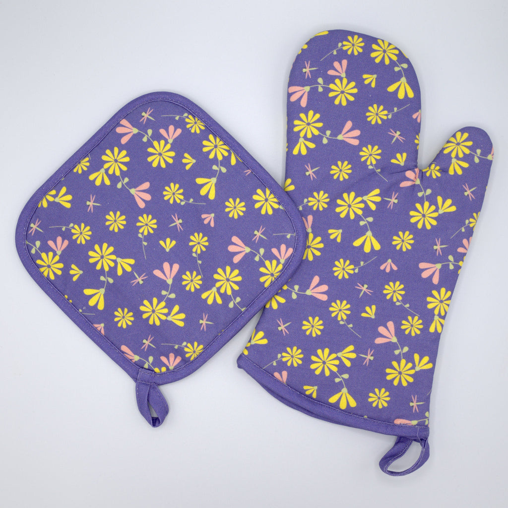 Shy Dragonfly-Oven Mitt & Pot Holder - Shopthatapp.ca