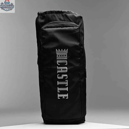 Gray single-layer bong bag by Castle Glassworks designed for 14 to 20-inch bongs, providing protective storage and transport.