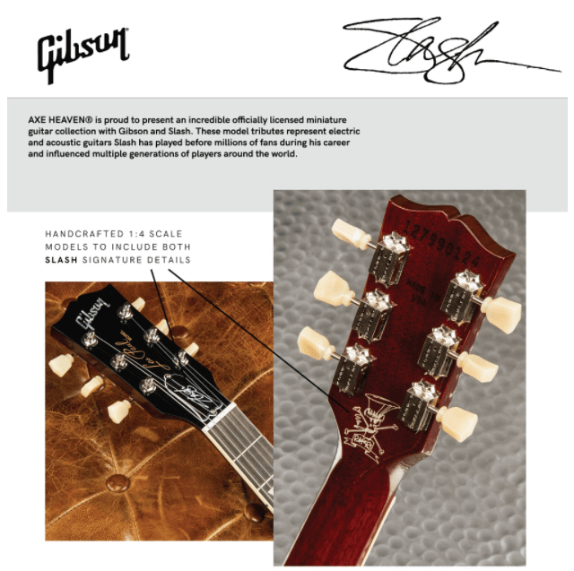 Slash Gibson J-45 Vermillion Burst Acoustic Mini Guitar Model - Www.Shopthatapp.ca