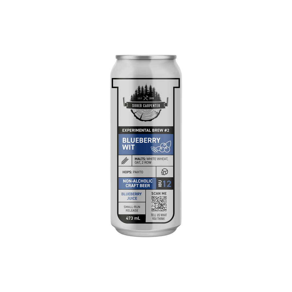 Sober Carpenter Blueberry Wit Craft Beer - Refreshing & Flavorful Brew