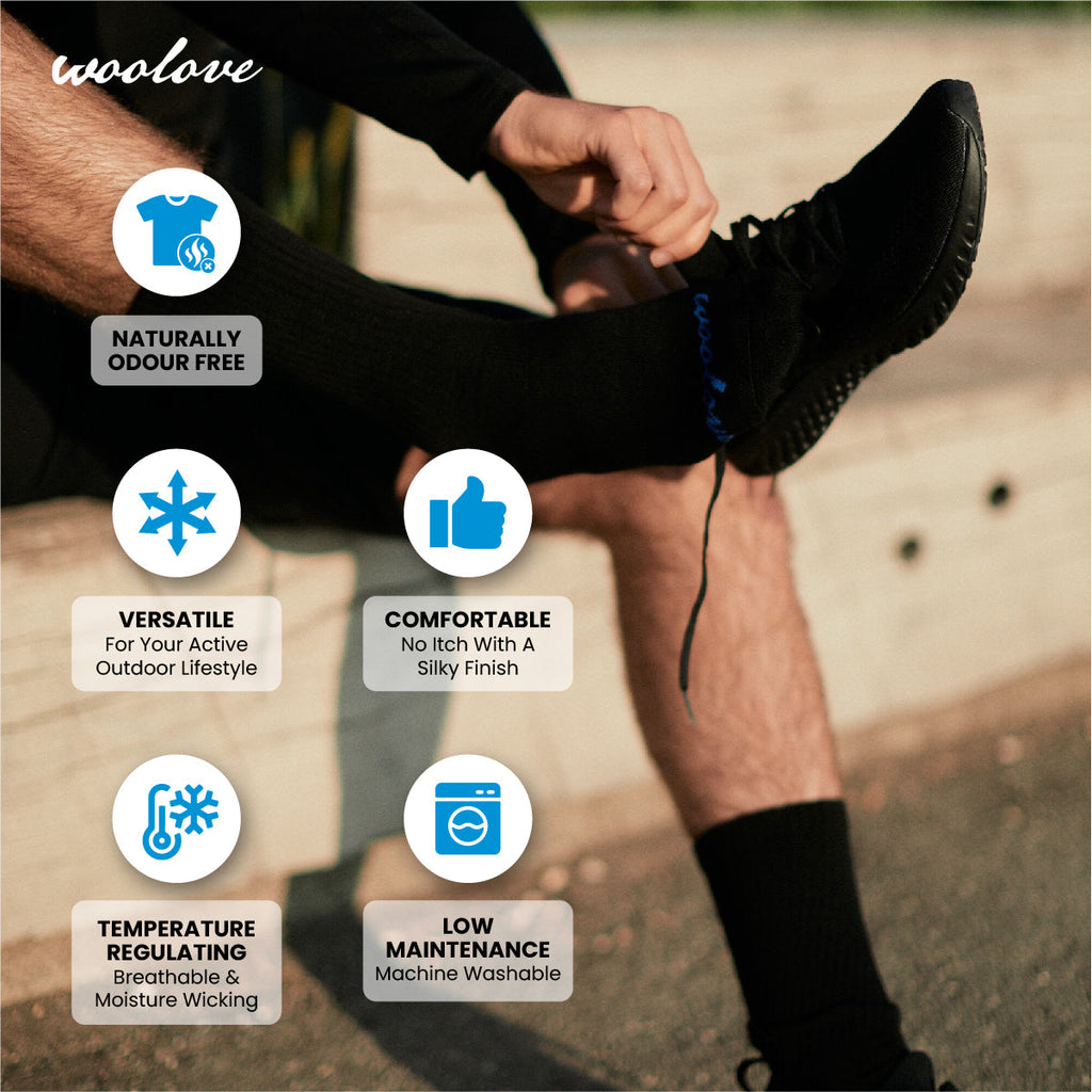 Merino Wool Socks — 2 Pack, Unisex