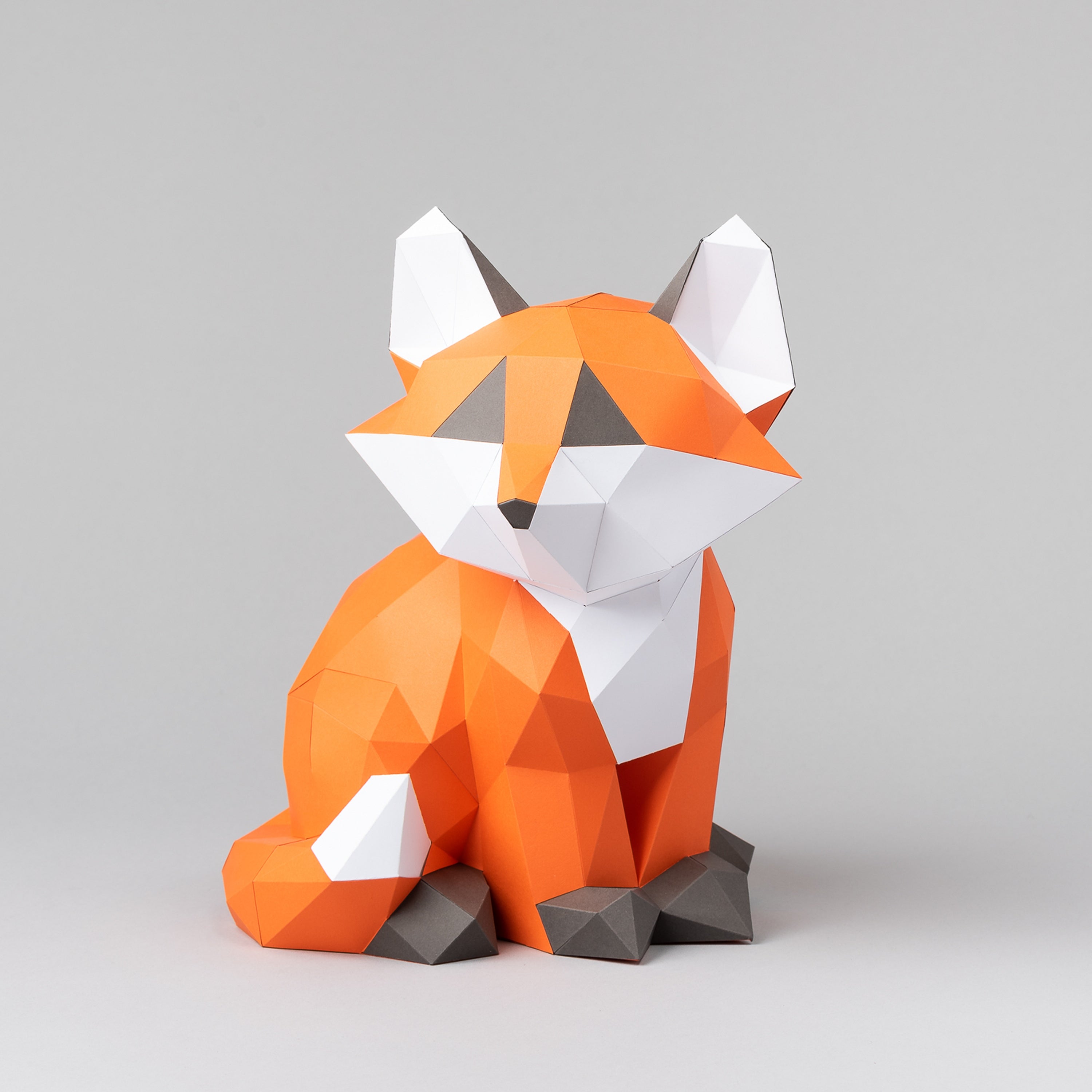 DIY Baby Fox 3D Origami paper model Kit - Www.Shopthatapp.ca