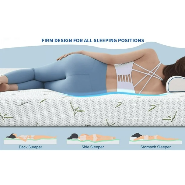 UltraFlex® SolidSleep- Mattress and BoxSpring Set Canadian-Made FIRM Gel Infused Reversible Comfort With Pressure Relief, Cooling Technology, Bamboo Cover, CertiPUR-US® Certified Foam (Made in Canada) - Shopthatapp.ca