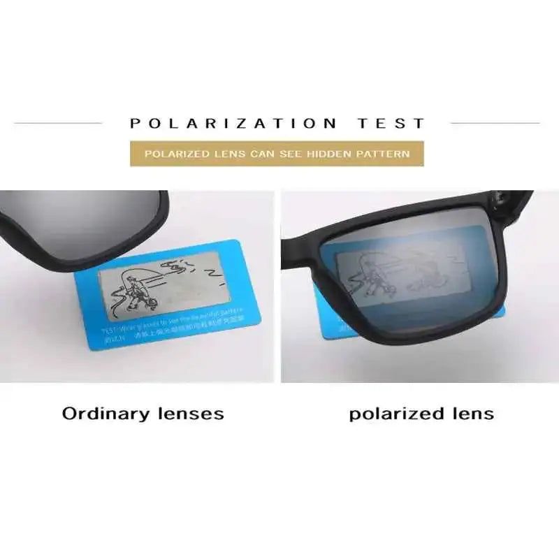 777tech HD polarized sunglasses with black frame and tinted lenses, designed for UV protection and outdoor wear.