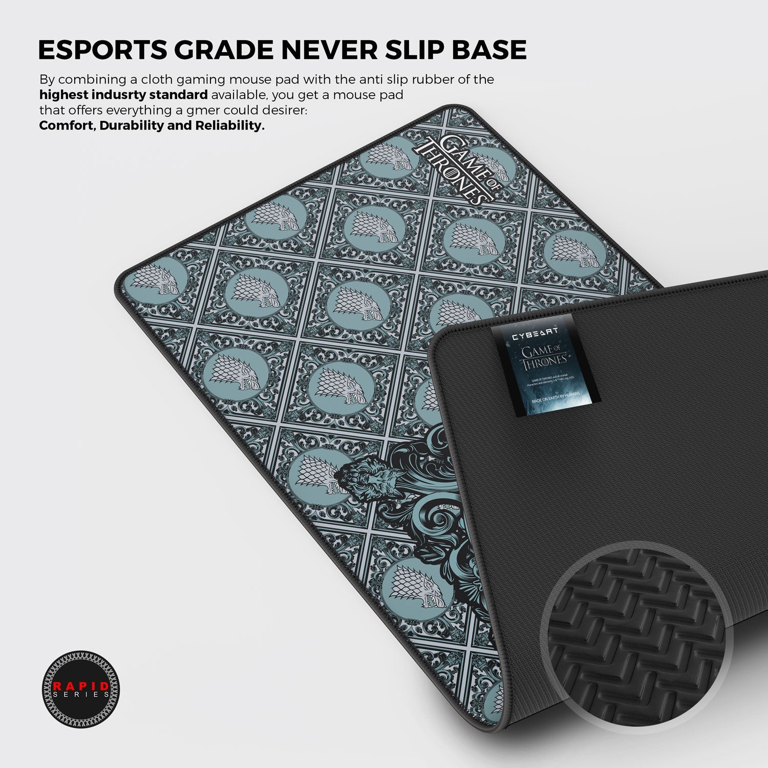 House Stark Mouse Pad for Gamers - Premium Quality Gaming Surface - Shopthatapp.ca