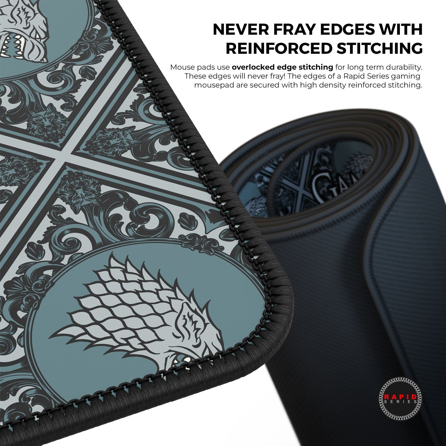 House Stark Mouse Pad for Gamers - Premium Quality Gaming Surface - Shopthatapp.ca