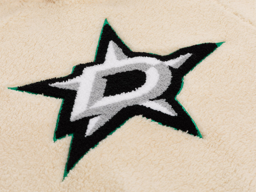 Dallas Stars Ladies Sherpa Hoodie with Premium Chenille Logo - Shopthatapp.ca