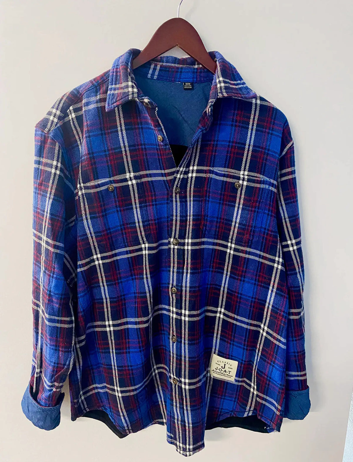 Little Guitars Rolling Stones Voodoo Flannel Shirt, casual clothing with a bold rock band print and classic flannel design.