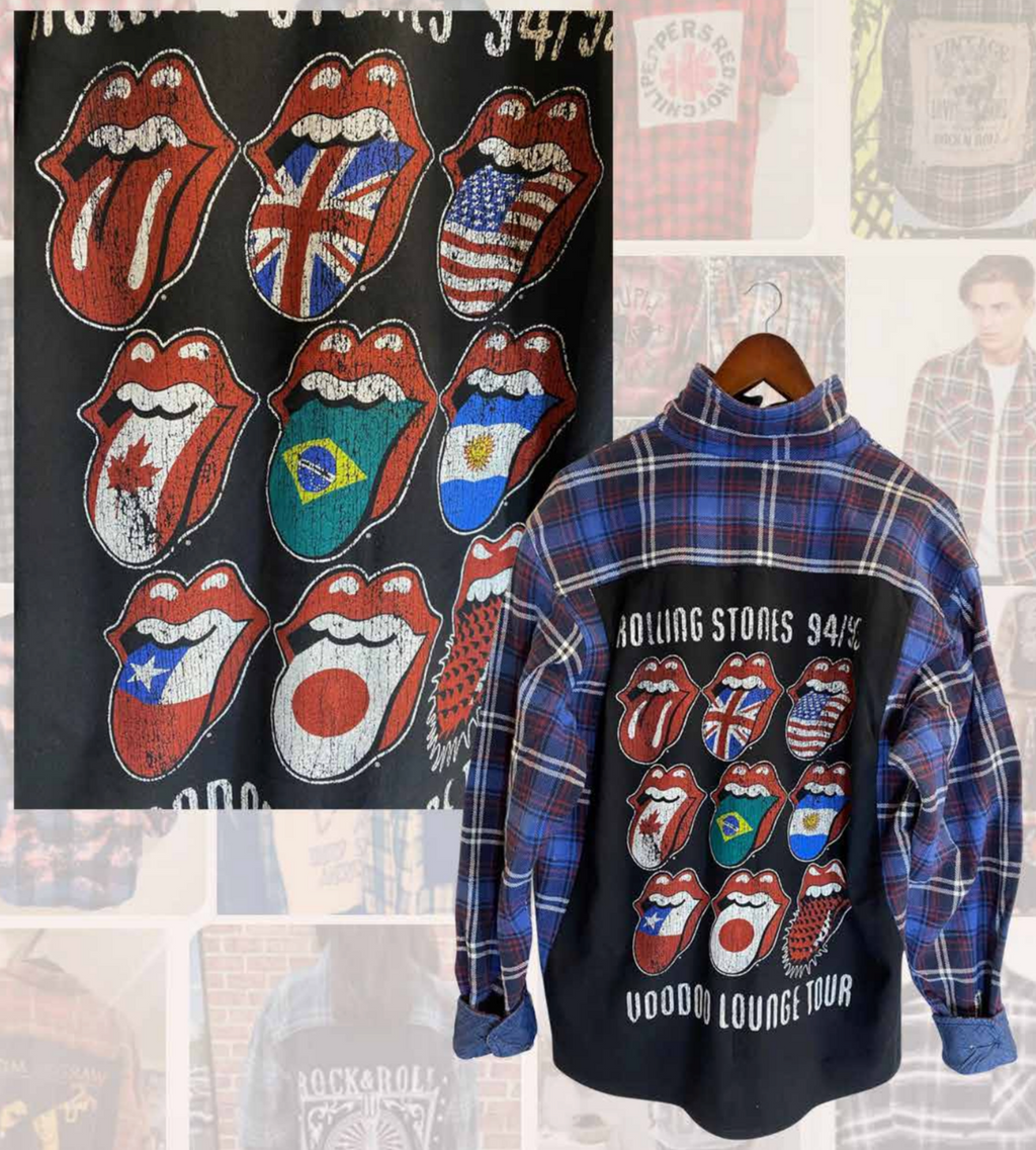 Rolling Stones Voodoo Flannel Shirt - Www.Shopthatapp.ca