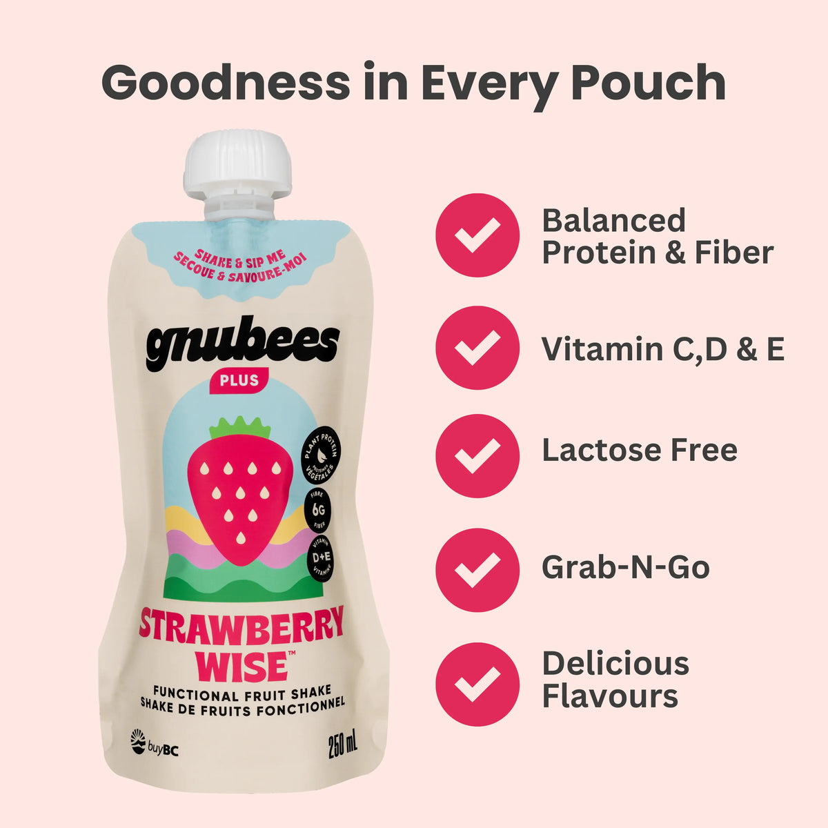 Strawberry Wise - Box with 12 pouches - Shopthatapp.ca