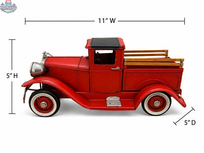 Classic Red Truck Décor: The Vintage Lighted Metal Truck That Brings Warmth and Character to Your Home - Shopthatapp.ca