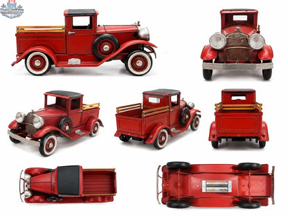 Classic Red Truck Décor: The Vintage Lighted Metal Truck That Brings Warmth and Character to Your Home - Shopthatapp.ca