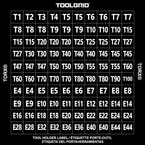 3-Row Magnetic Socket Holder with Toolgrid Identification Labels for Easy Tool Organization - Shopthatapp.ca