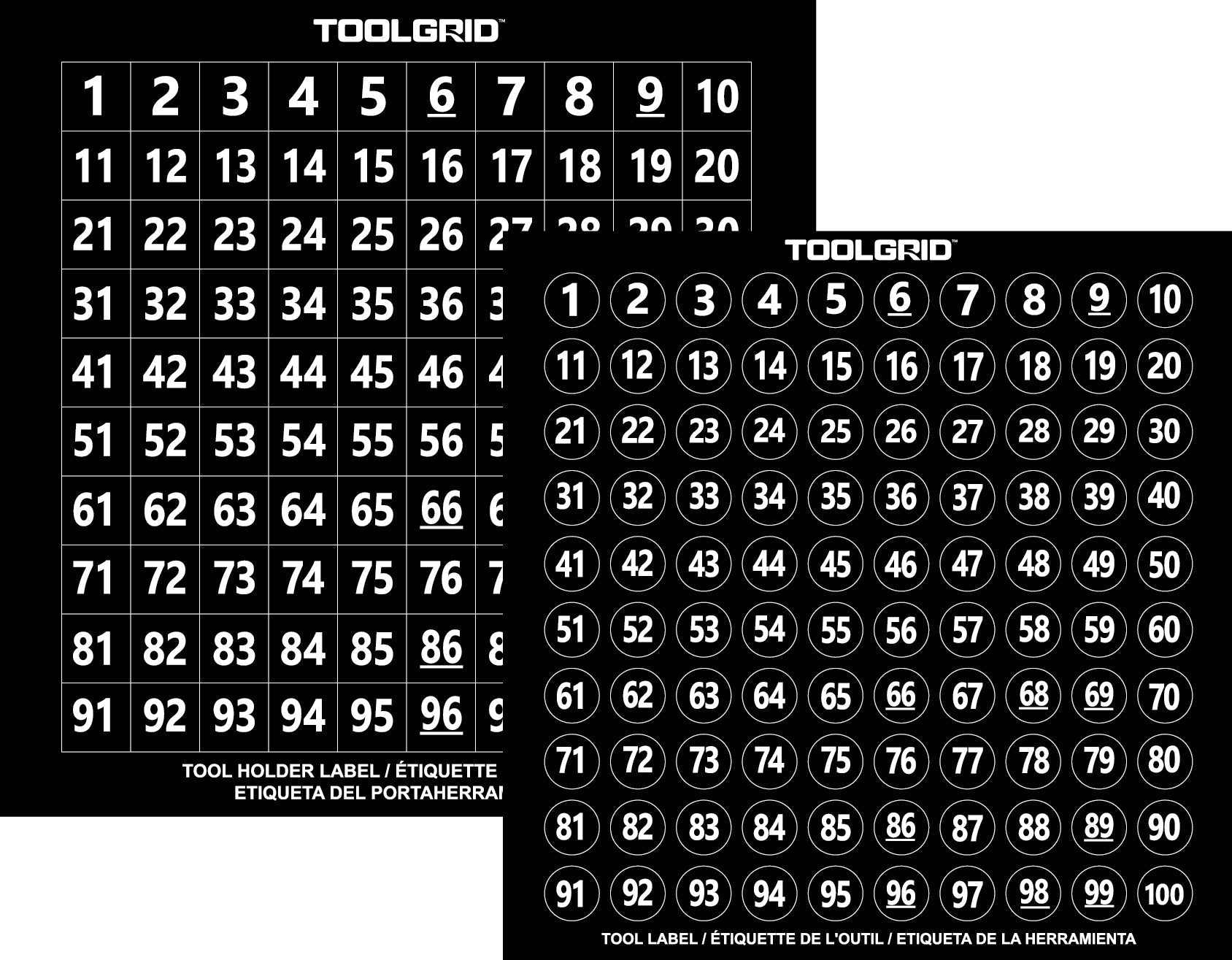 3-Row Magnetic Socket Holder with Toolgrid Identification Labels for Easy Tool Organization - Shopthatapp.ca