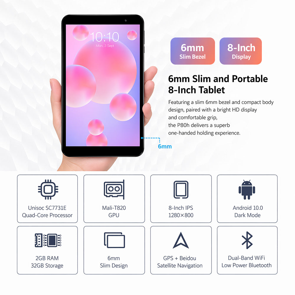 Teclast 8 Inch Android Tablet WIFI HD with IPS Display