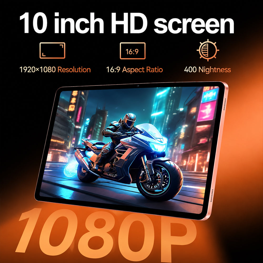 4G LTE Tablet – 10" HD Display 5000mAh Battery GPS 6GB RAM + 64GB