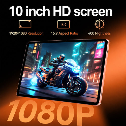 4G LTE Tablet – 10" HD Display 5000mAh Battery GPS 6GB RAM + 64GB